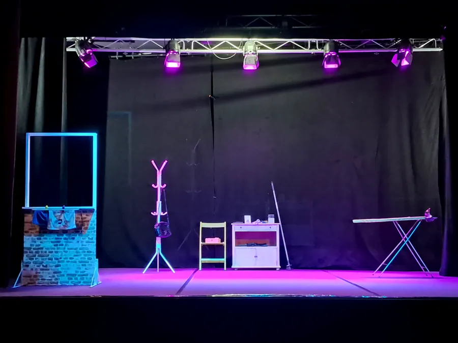 El escenario montado antes de una función